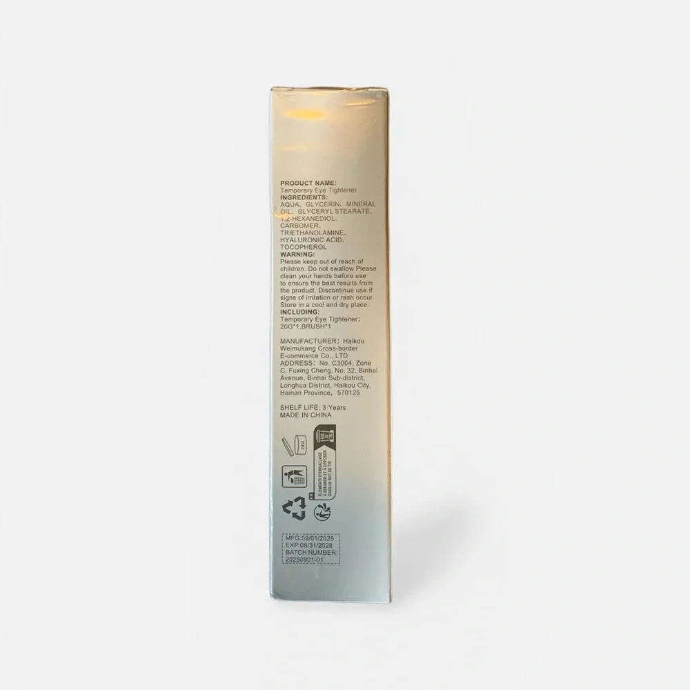 Instant Eye Temporary Tightener Cream Firms Smooths Puffiness & Wrinkles